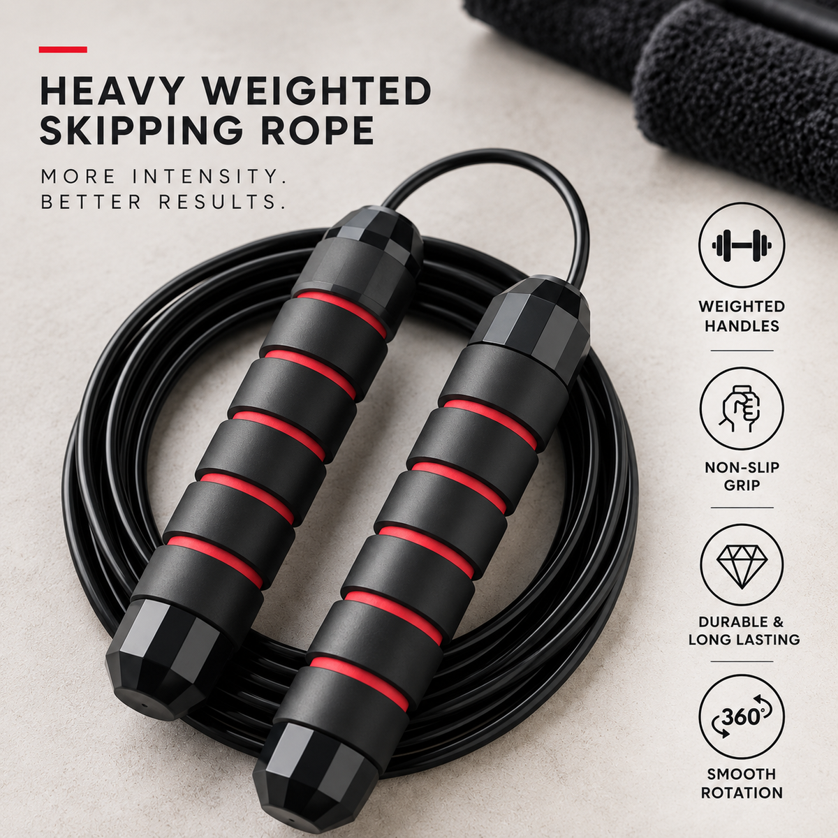 The Weighted Skipping Rope