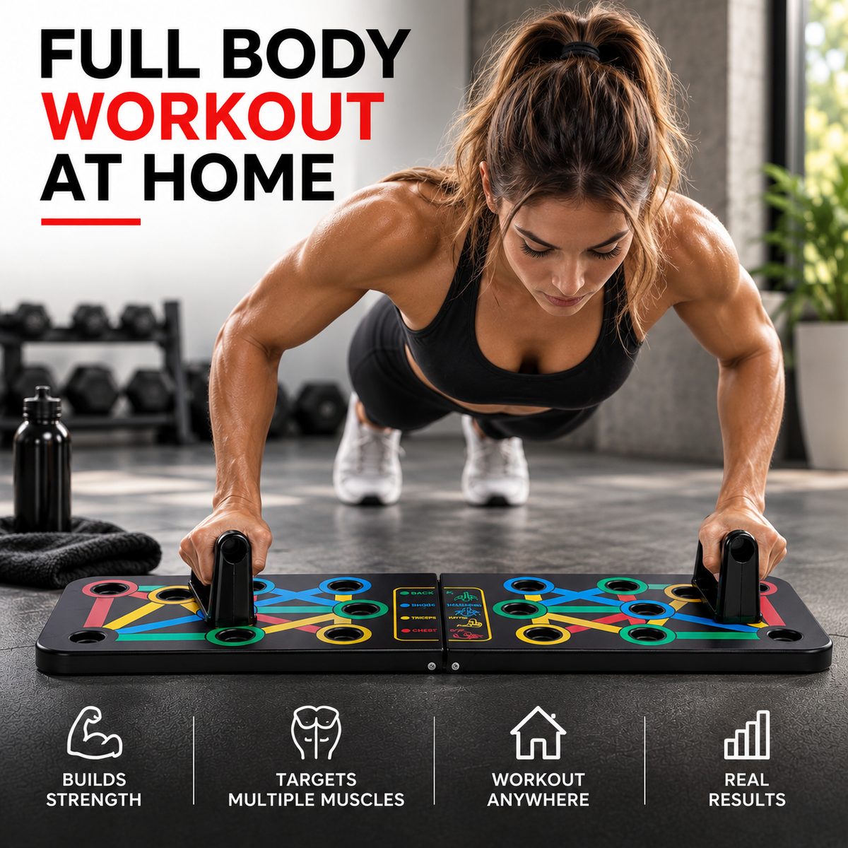 Foldable Push-Up Board