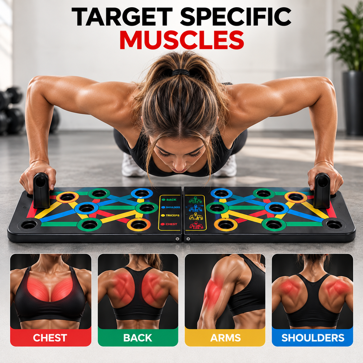 Foldable Push-Up Board
