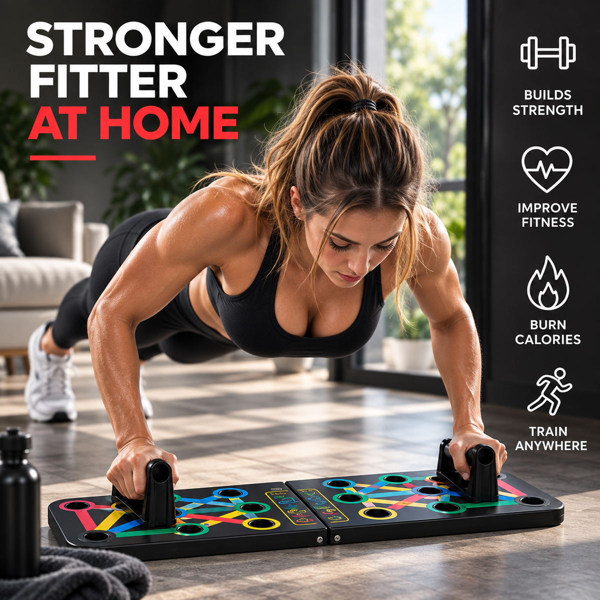 Foldable Push-Up Board
